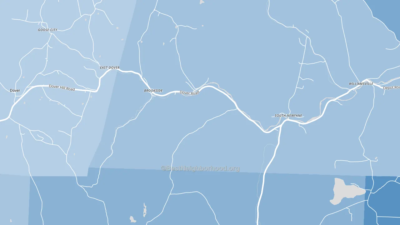 05351, VT block-group political-lean map