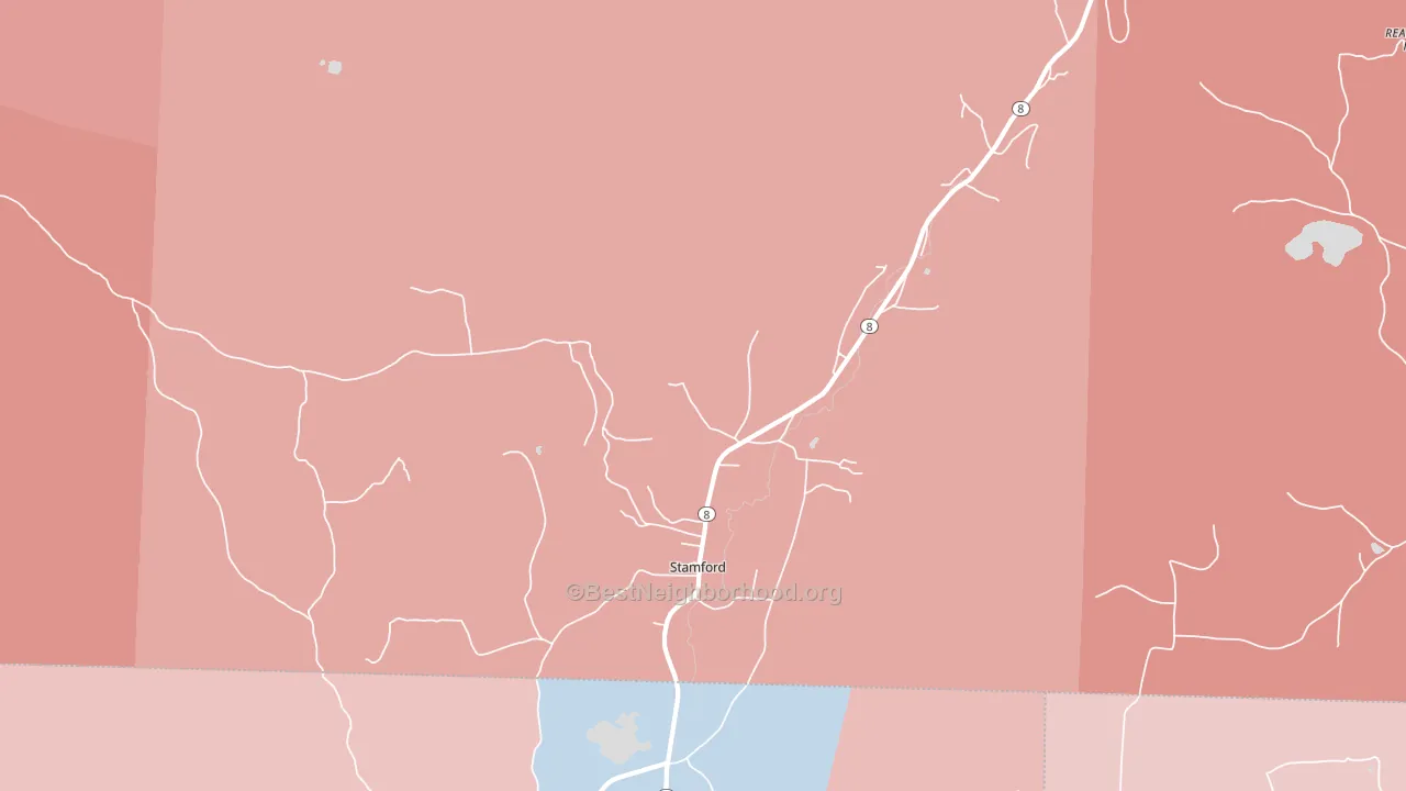 05352, VT block-group political-lean map