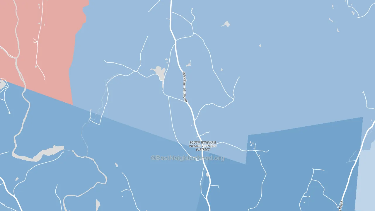05359, VT block-group political-lean map