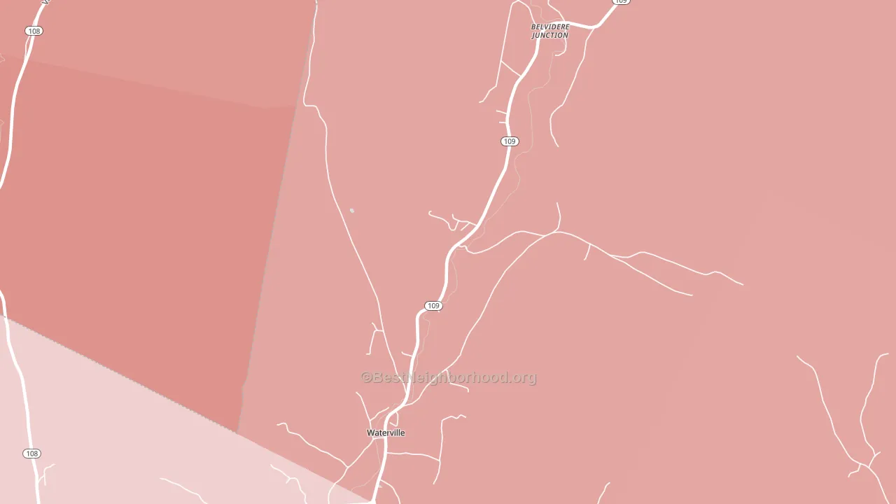 05492, VT block-group political-lean map