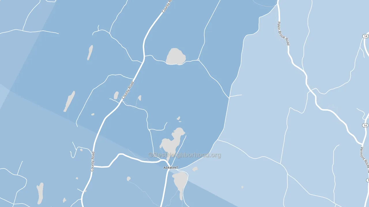 05640, VT block-group political-lean map