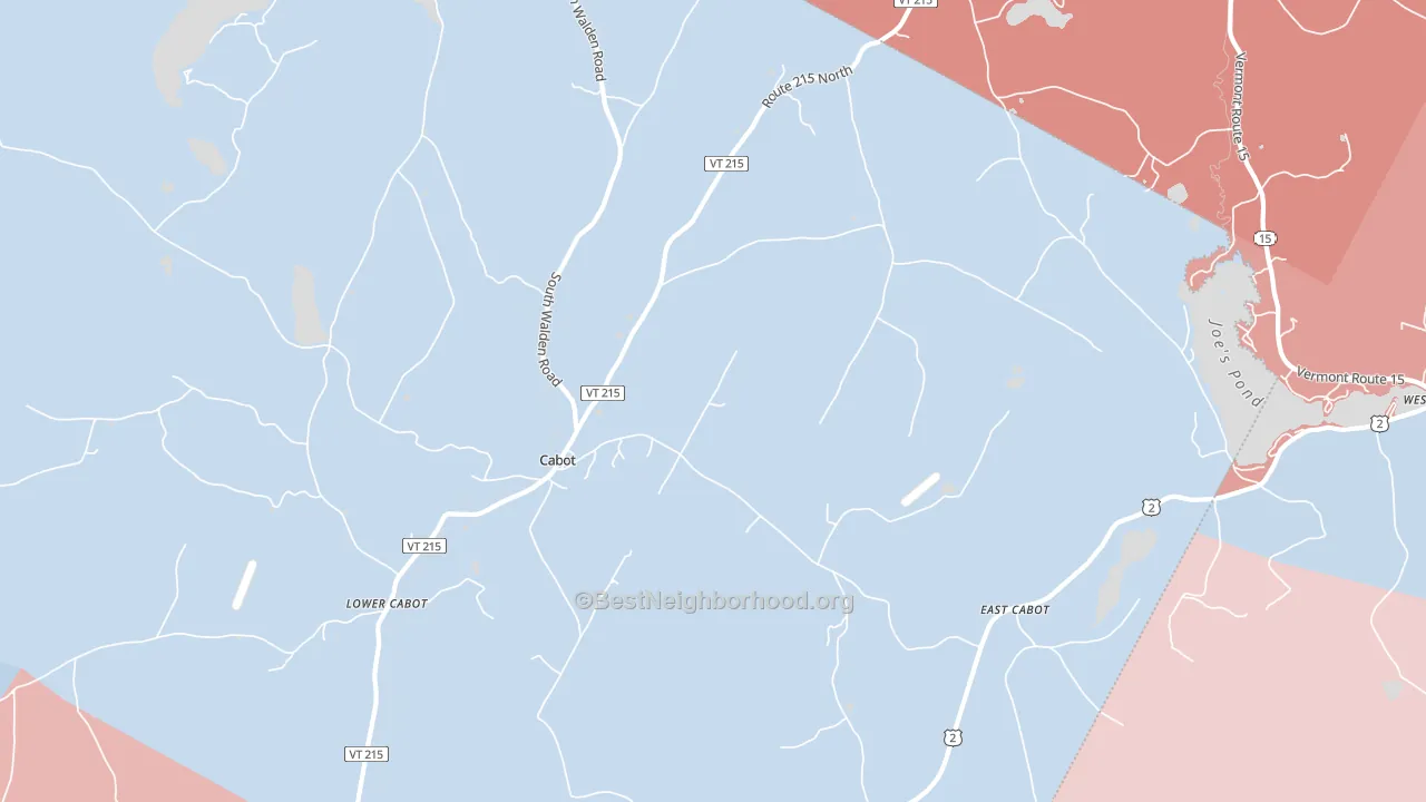 05647, VT block-group political-lean map