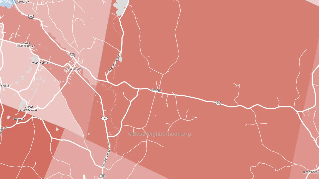 05649, VT block-group political-lean map