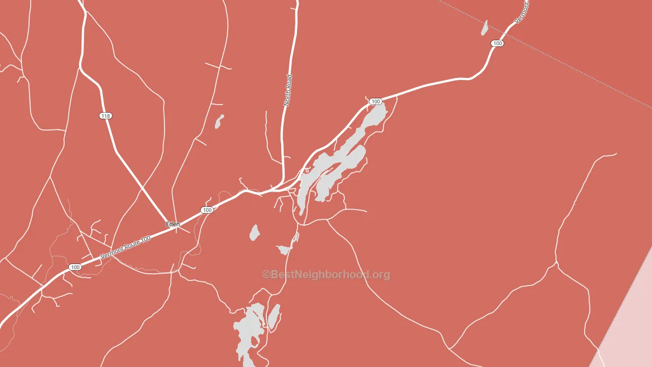 05653, VT block-group political-lean map