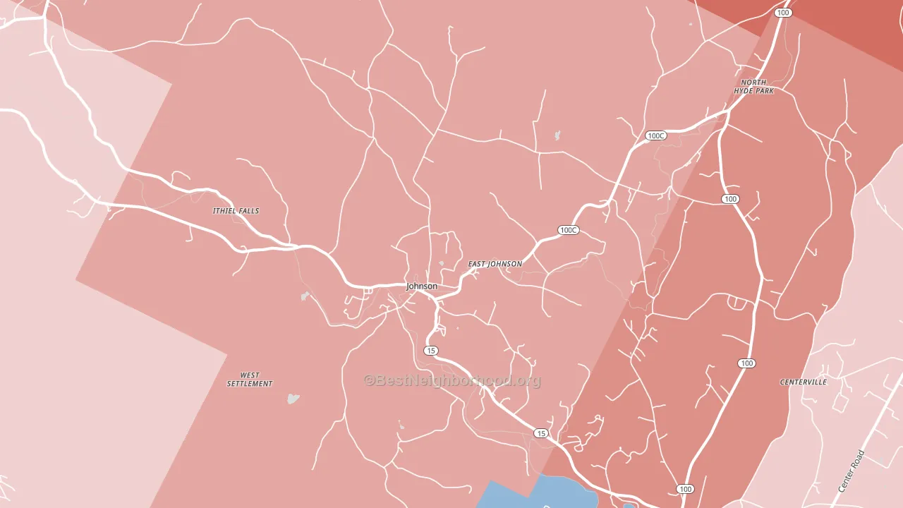 05656, VT block-group political-lean map