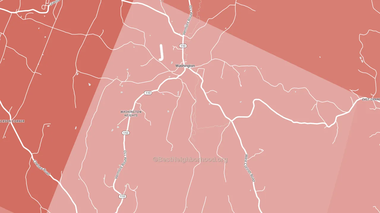 05675, VT block-group political-lean map