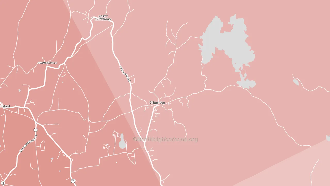 05737, VT block-group political-lean map