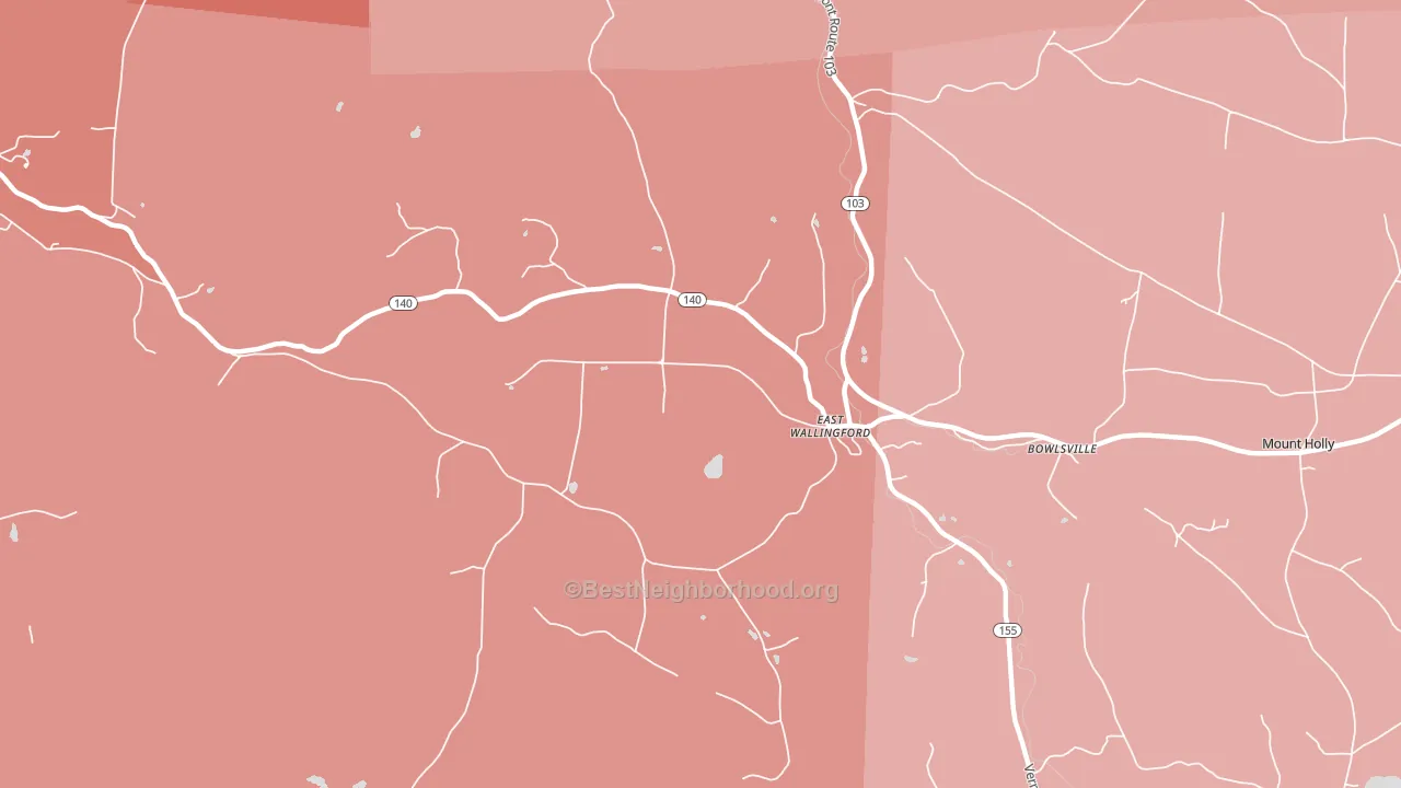 05742, VT block-group political-lean map