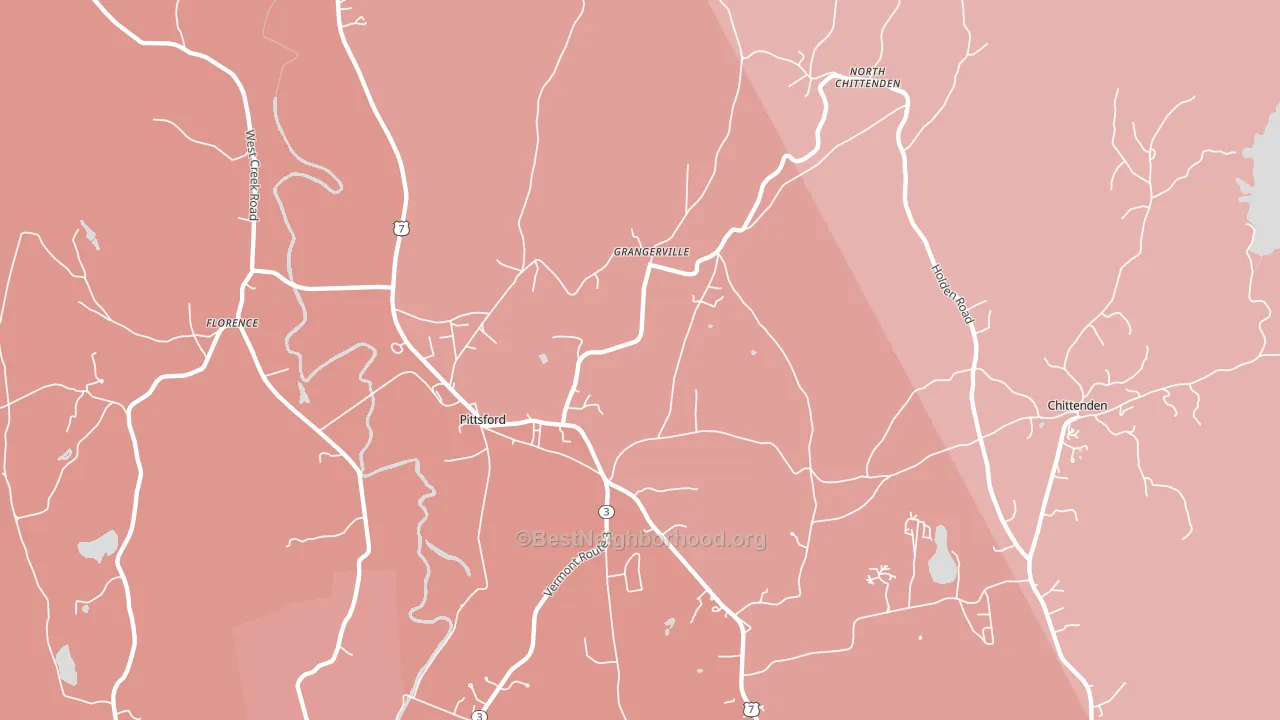 05763, VT block-group political-lean map