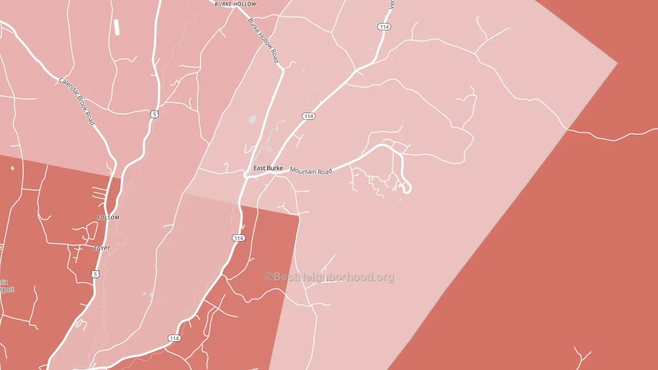 05832, VT block-group political-lean map
