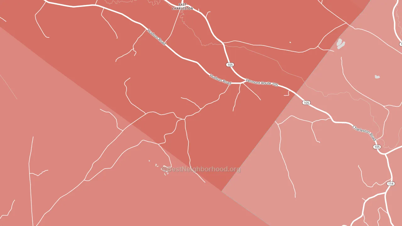 05833, VT block-group political-lean map