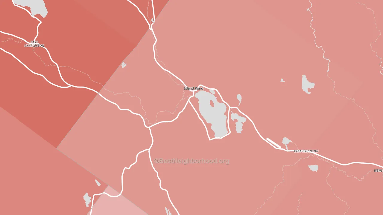 05846, VT block-group political-lean map