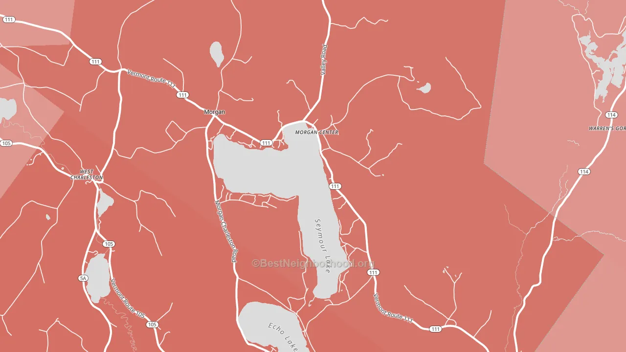 05853, VT block-group political-lean map