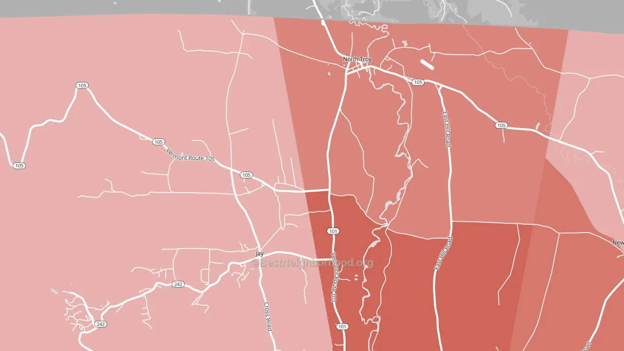 05859, VT block-group political-lean map