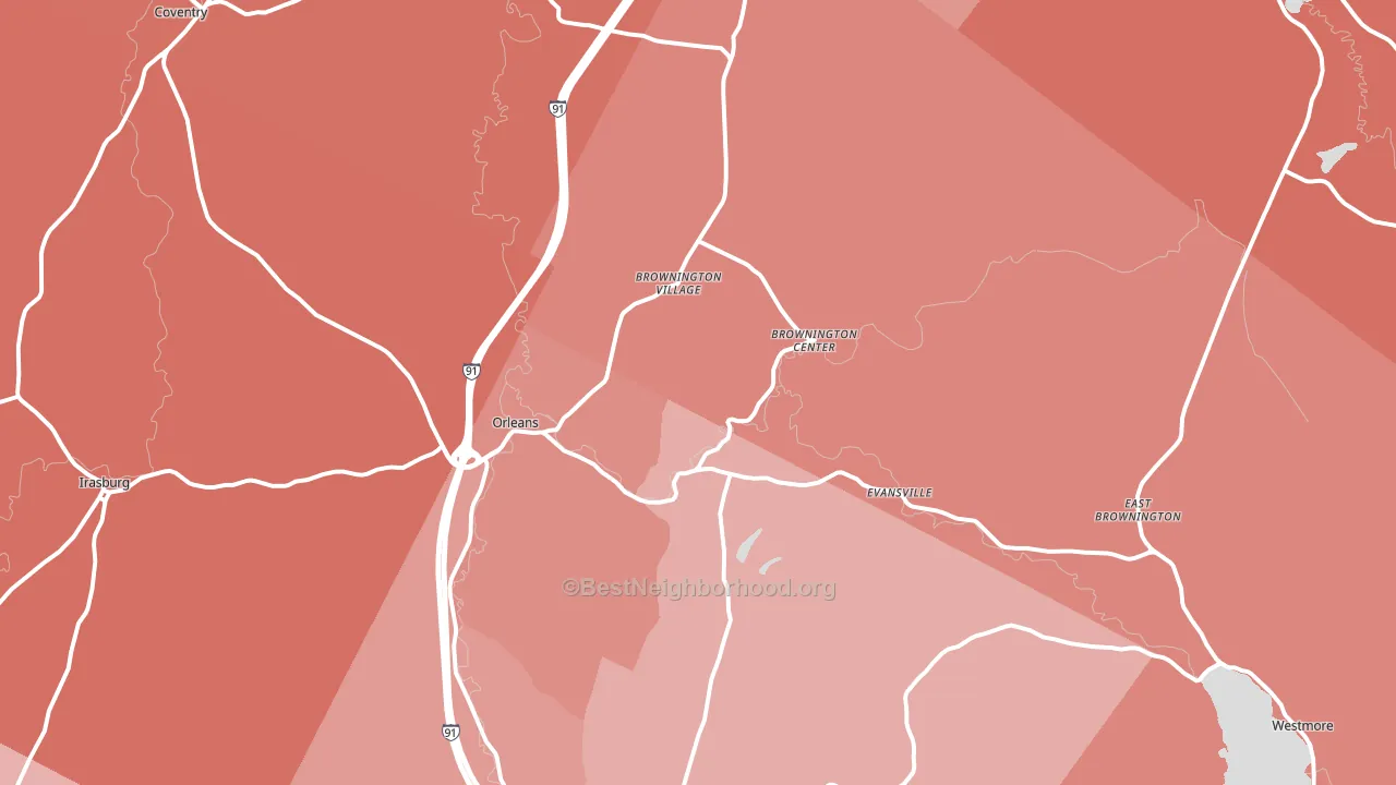 05860, VT block-group political-lean map