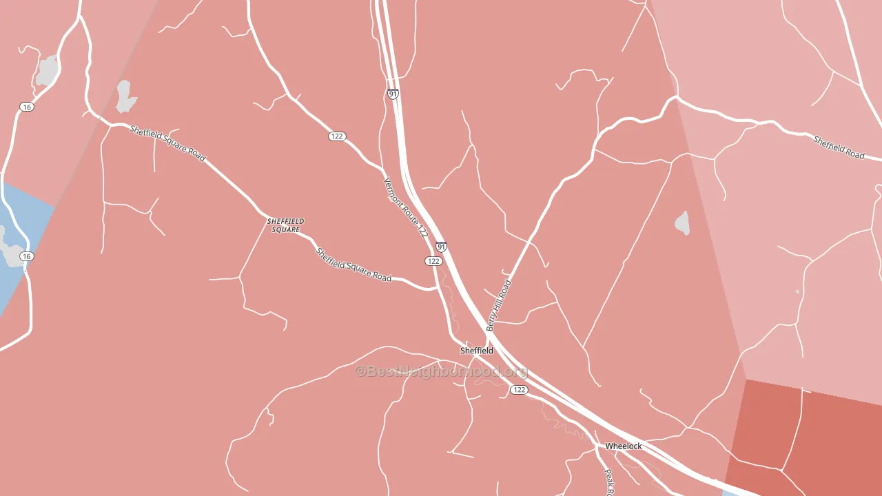 05866, VT block-group political-lean map
