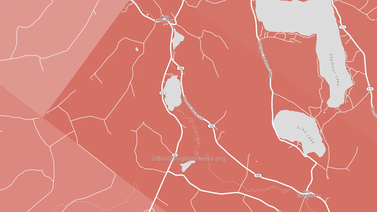 05872, VT block-group political-lean map