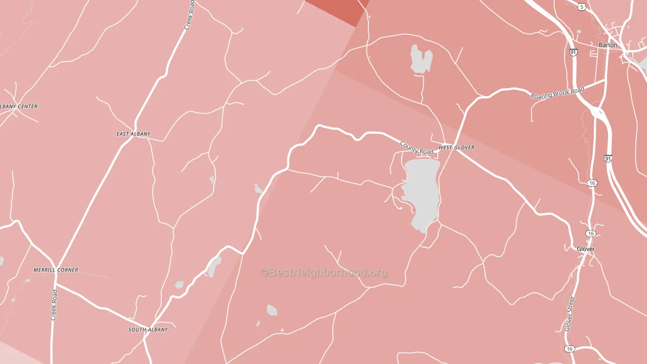 05875, VT block-group political-lean map