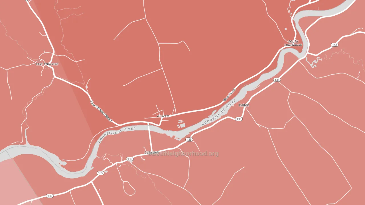 05904, VT block-group political-lean map