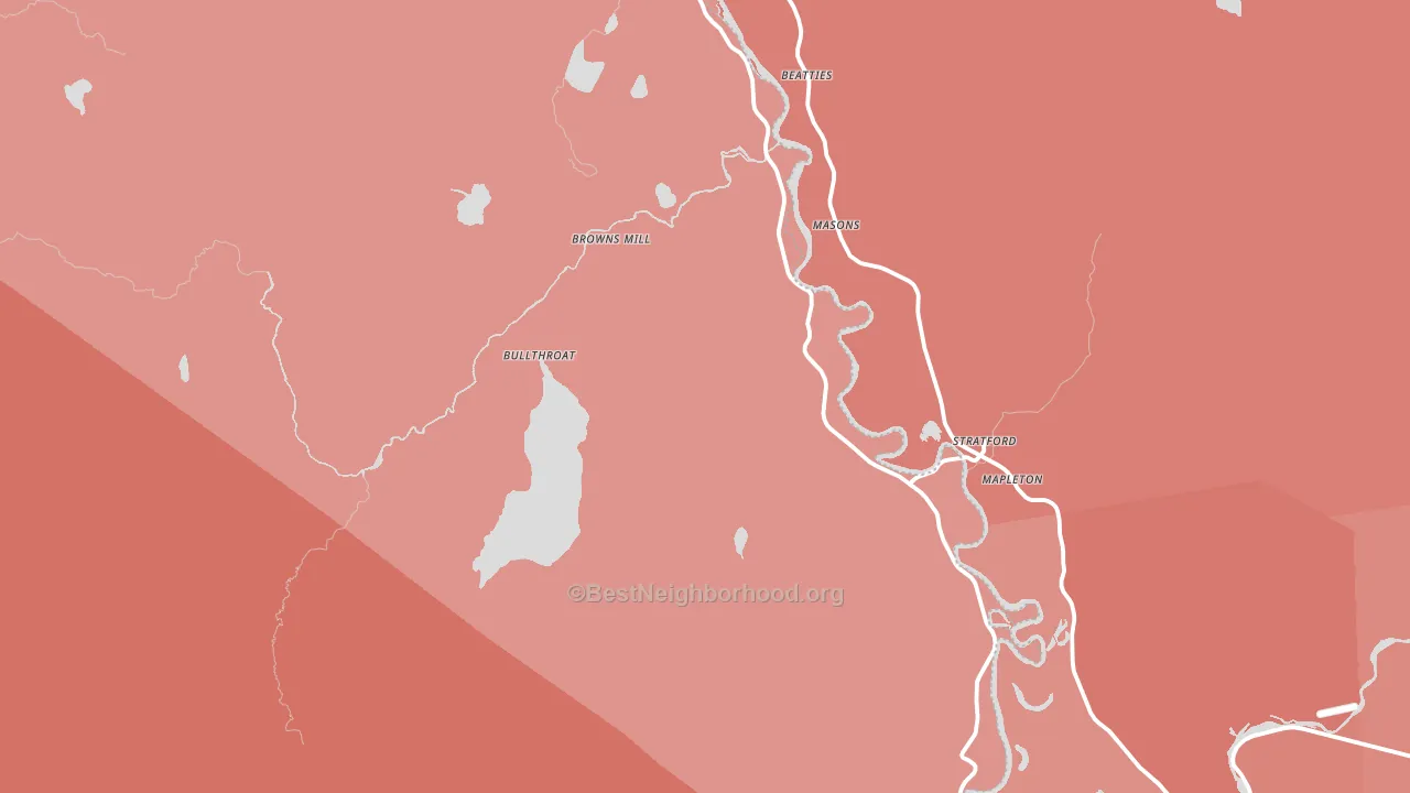 05905, VT block-group political-lean map