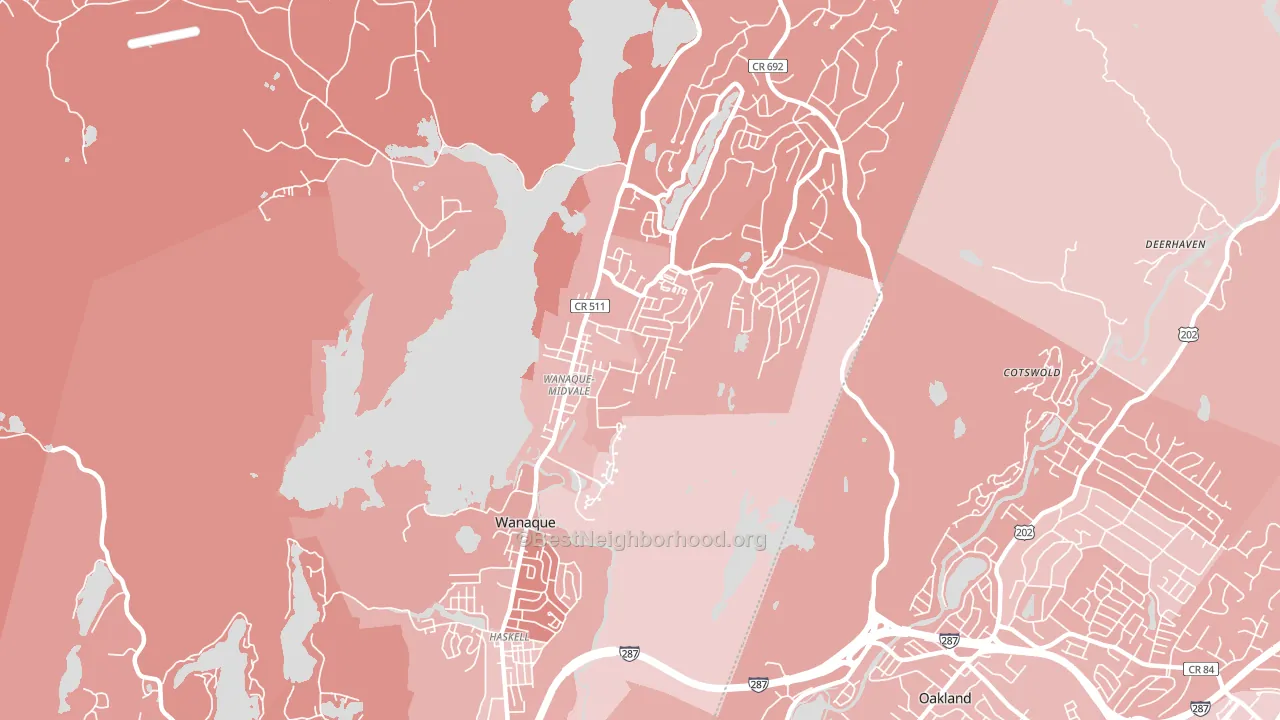 07465, NJ block-group political-lean map