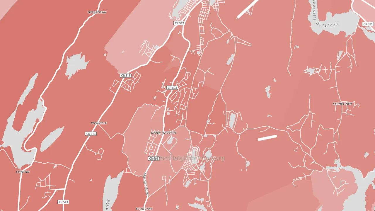 07480, NJ block-group political-lean map