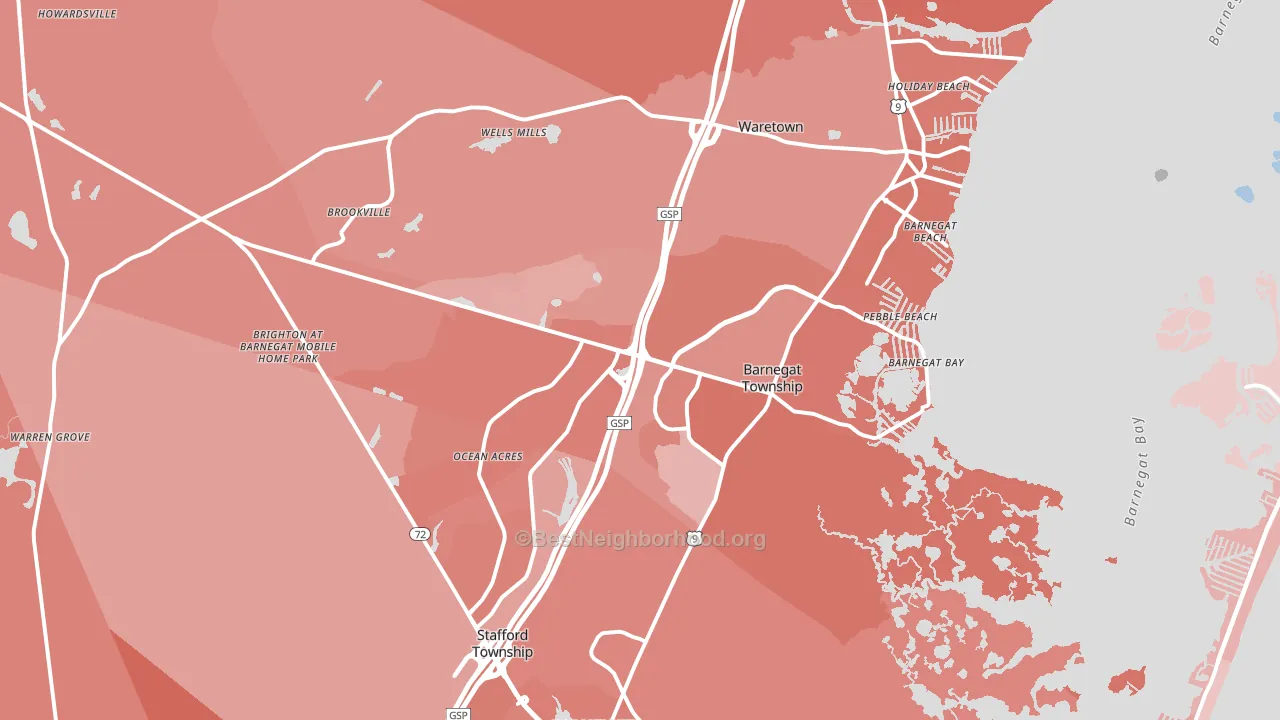 08005, NJ block-group political-lean map