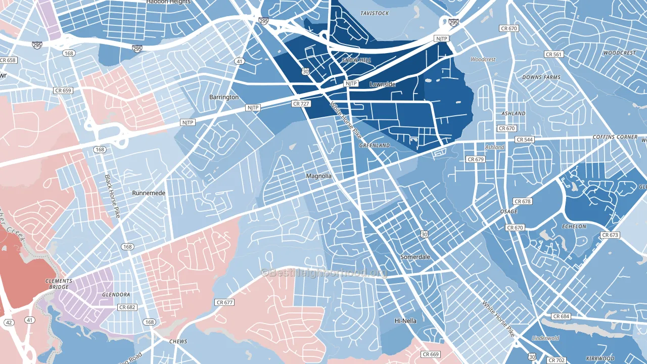 08049, NJ block-group political-lean map