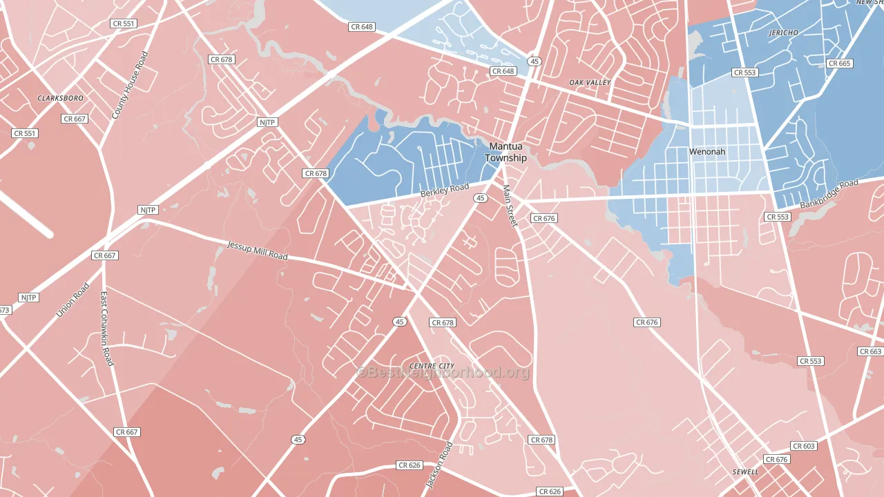 08051, NJ block-group political-lean map