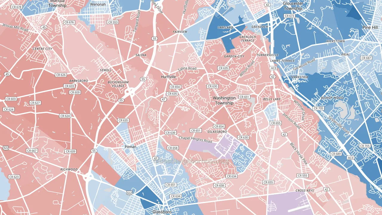 08080, NJ block-group political-lean map