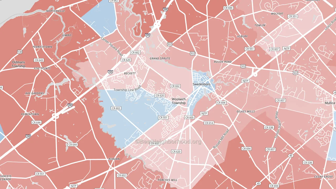 08085, NJ block-group political-lean map