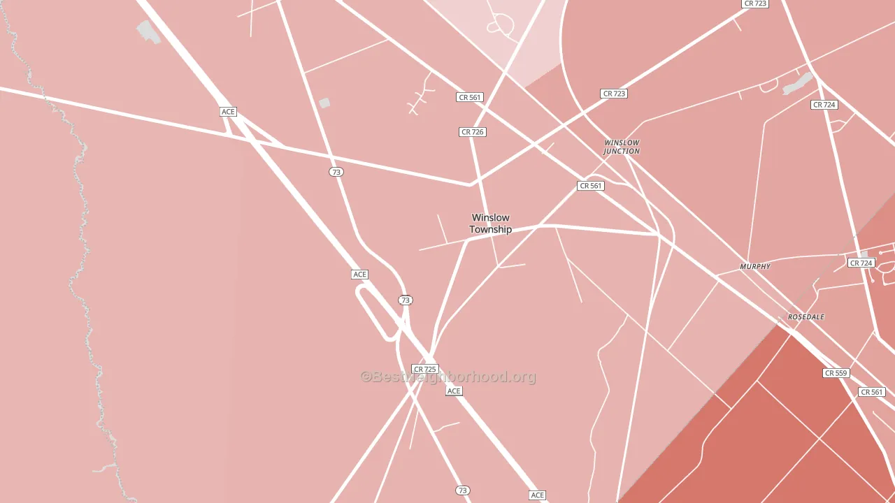 08095, NJ block-group political-lean map