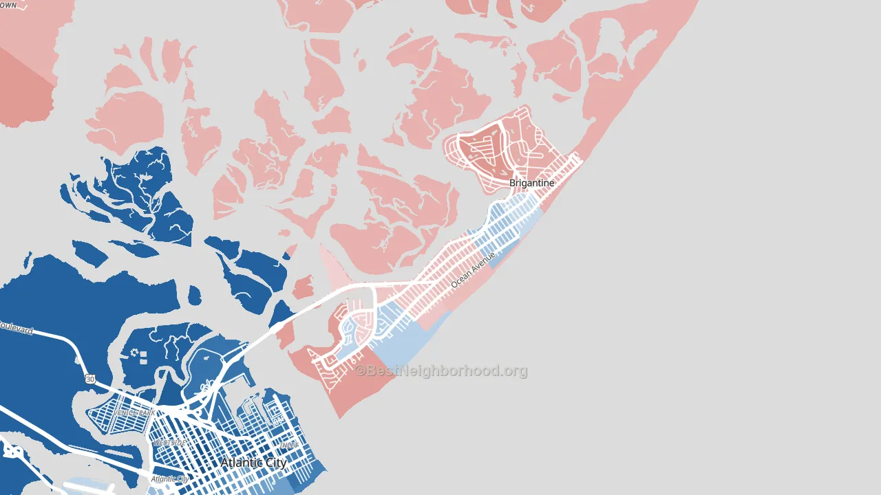08203, NJ block-group political-lean map