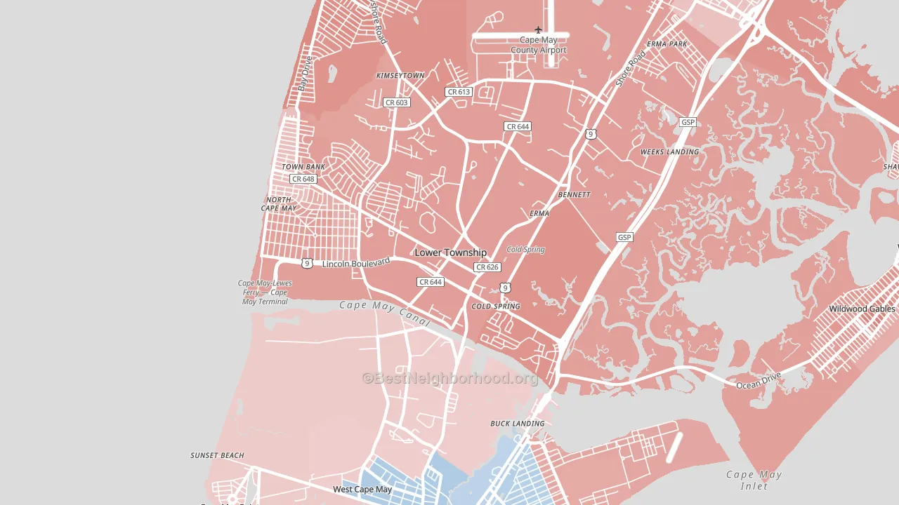 08204, NJ block-group political-lean map