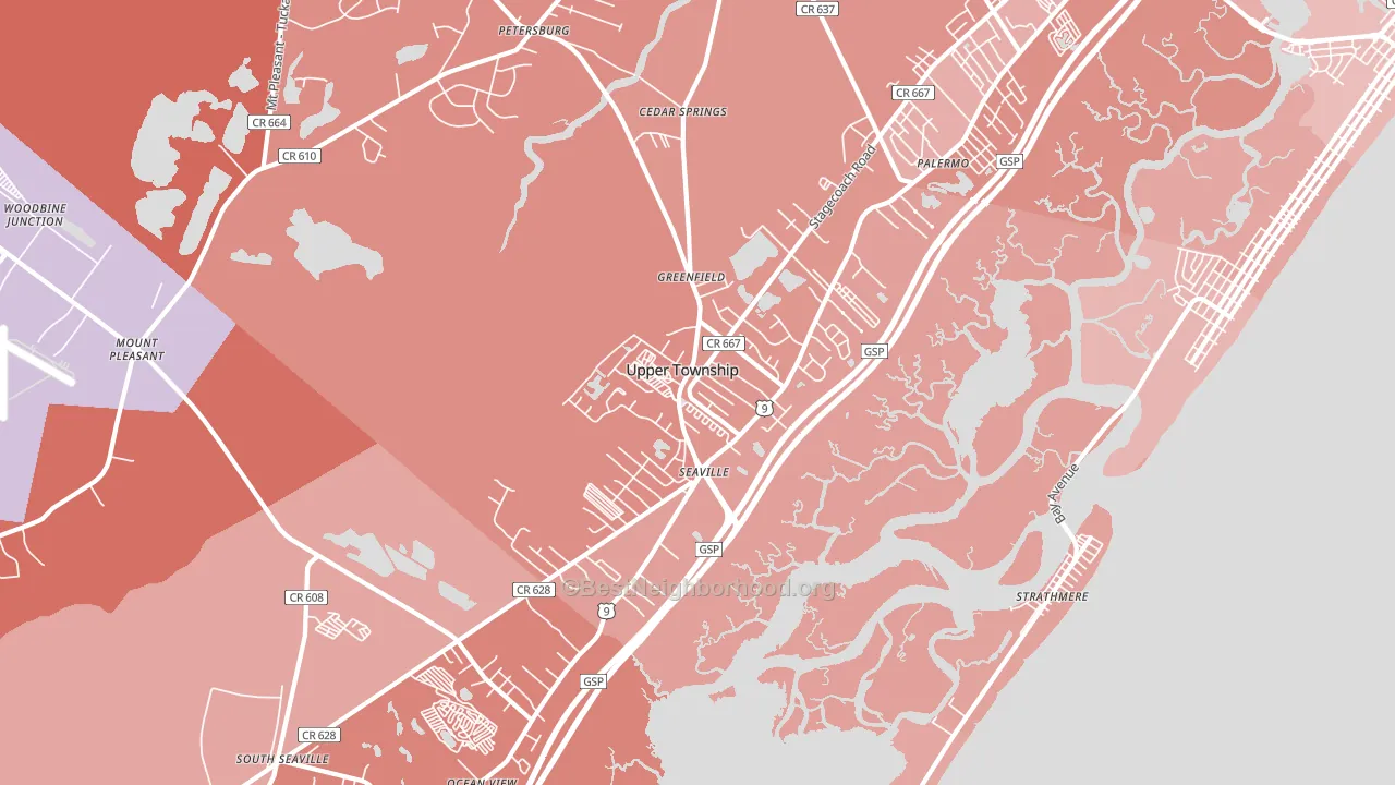 08230, NJ block-group political-lean map