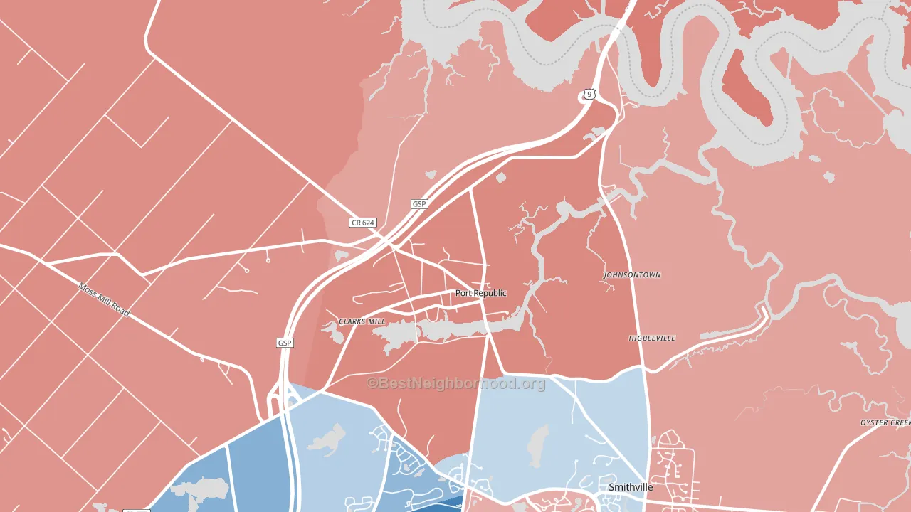 08241, NJ block-group political-lean map