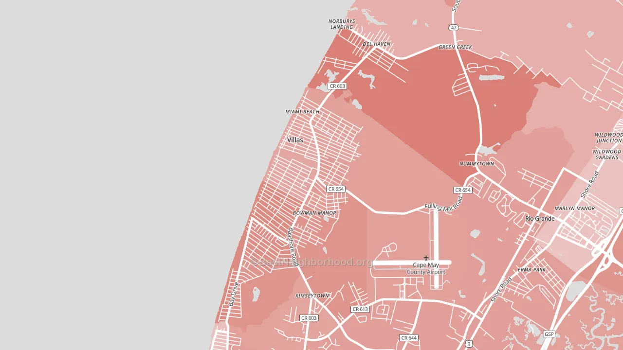 08251, NJ block-group political-lean map