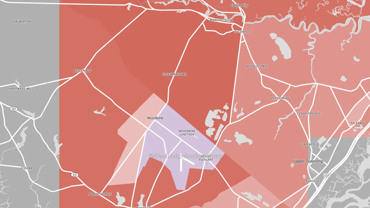 08270, NJ block-group political-lean map