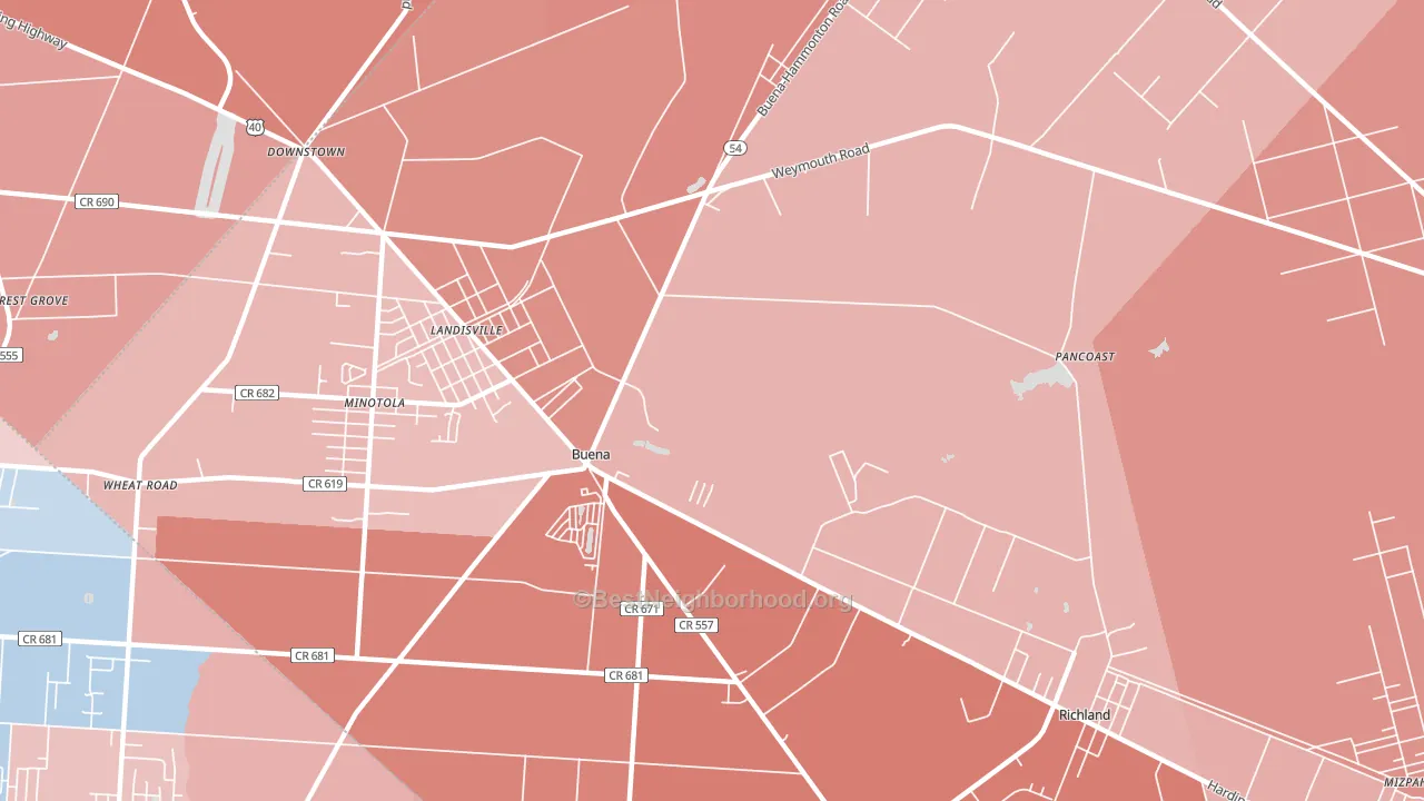 08310, NJ block-group political-lean map
