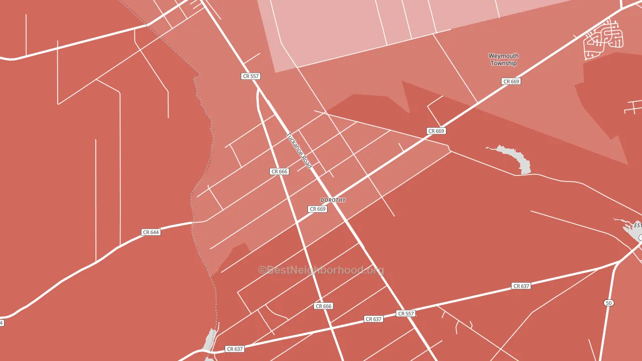 08317, NJ block-group political-lean map