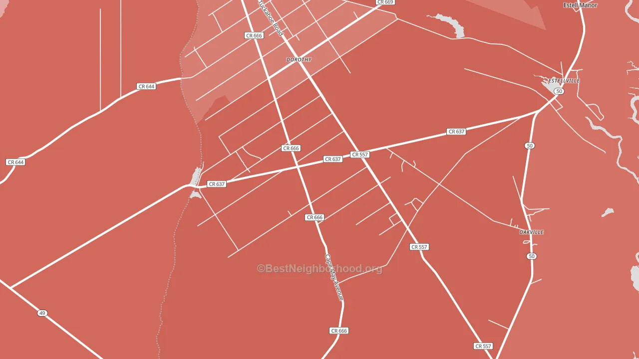 08319, NJ block-group political-lean map