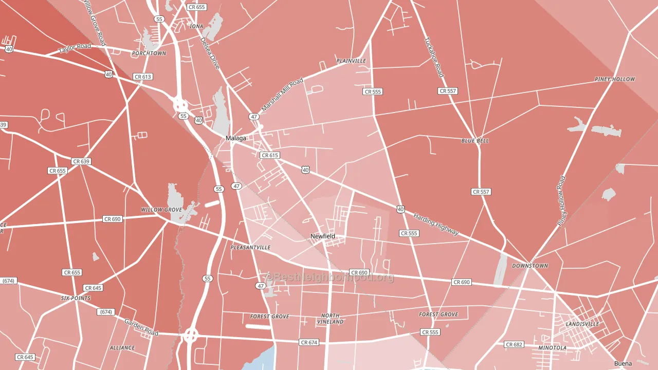 08344, NJ block-group political-lean map