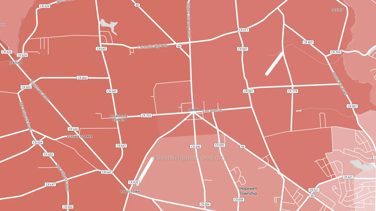 08353, NJ block-group political-lean map