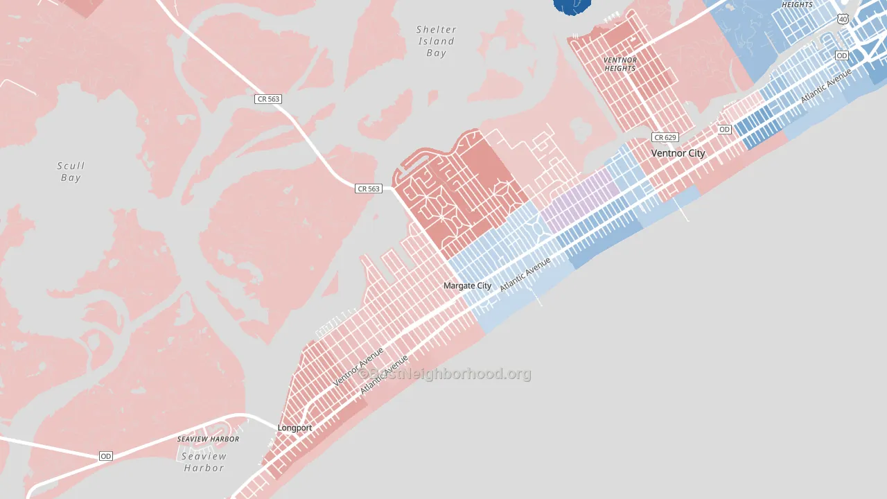 08402, NJ block-group political-lean map