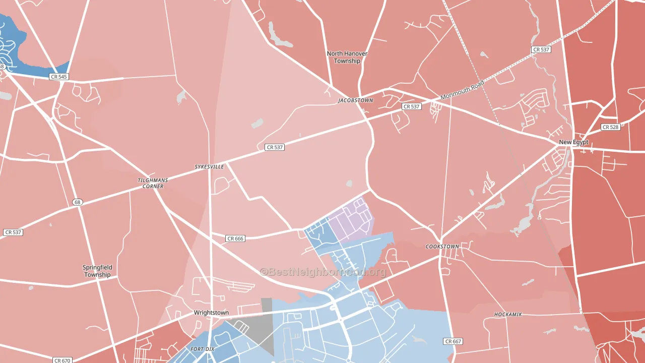 08562, NJ block-group political-lean map