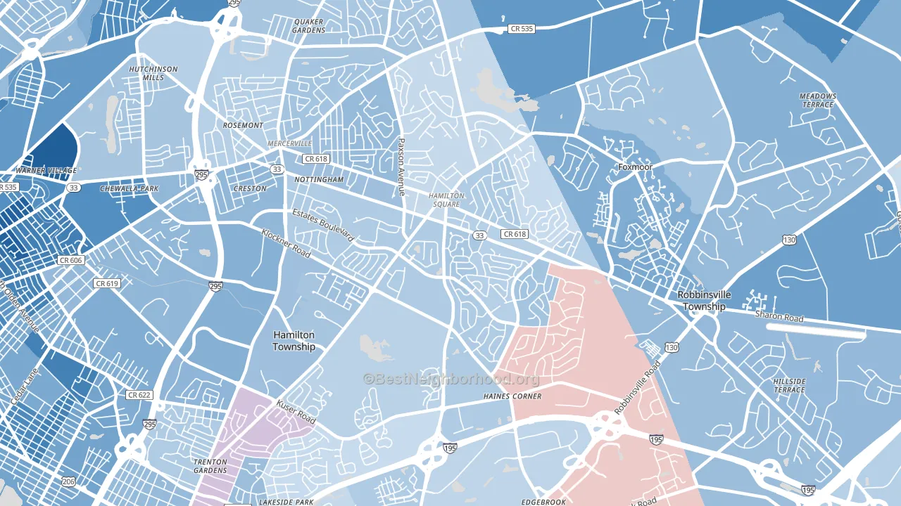08690, NJ block-group political-lean map