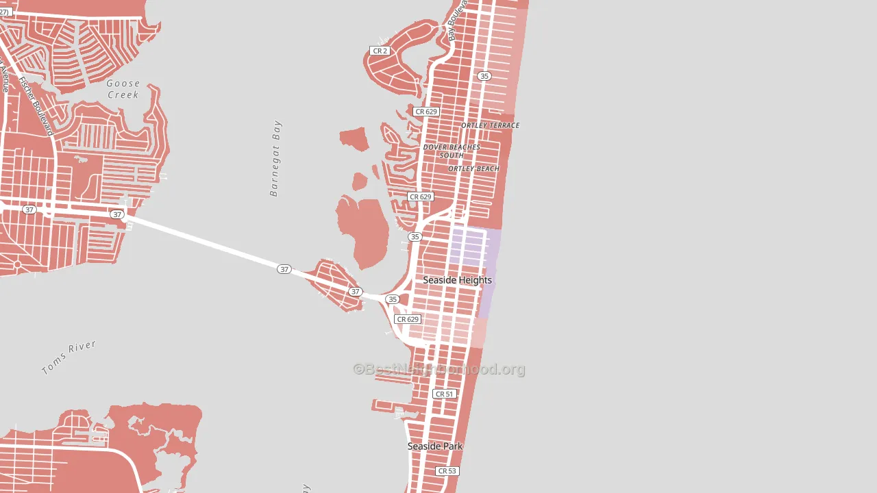 08751, NJ block-group political-lean map