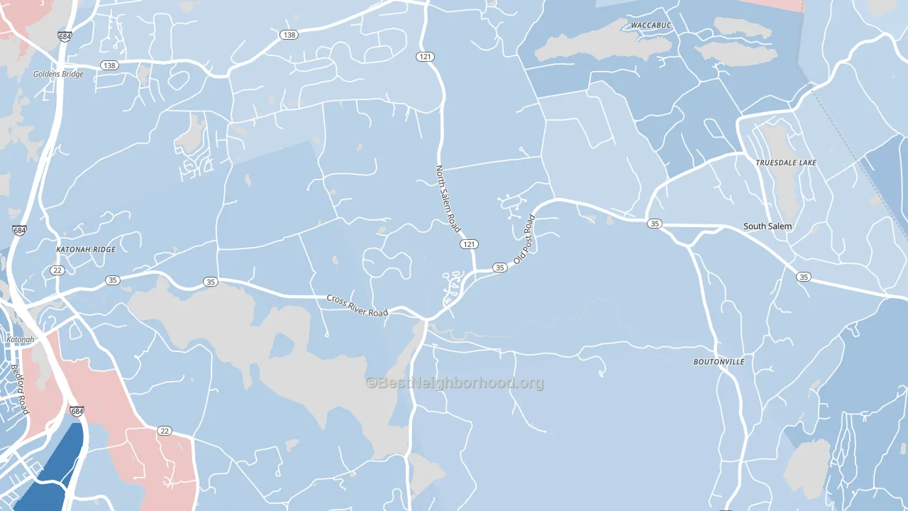 10518, NY block-group political-lean map