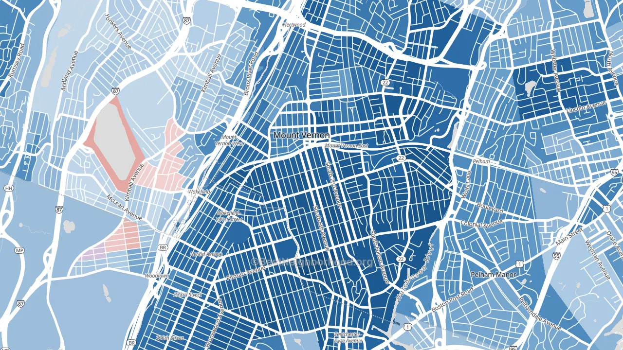 10550, NY block-group political-lean map