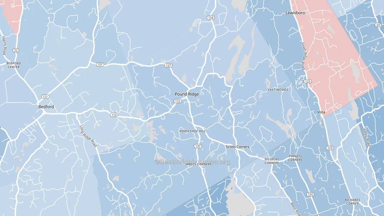10576, NY block-group political-lean map